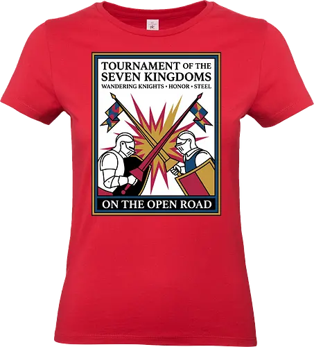 Retro Knight Duel Graphic - Standard T-Shirt (Women)