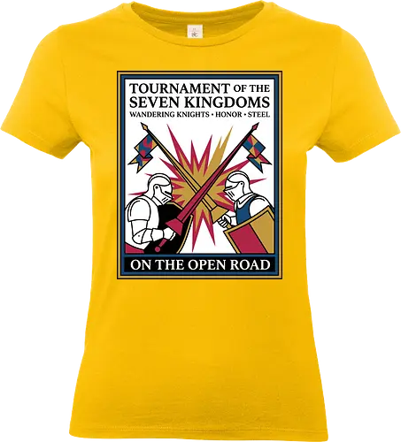 Retro Knight Duel Graphic - Standard T-Shirt (Women)