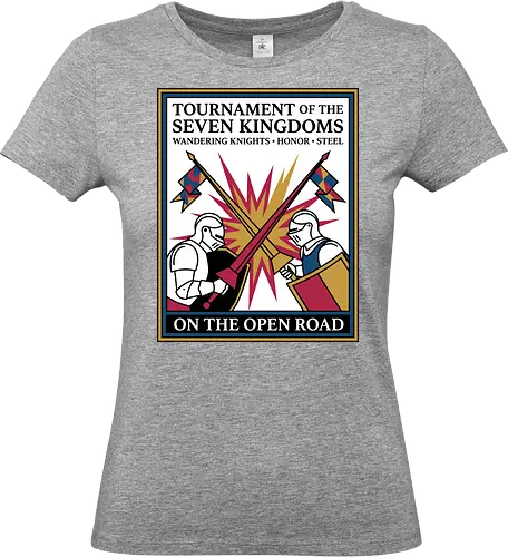 Retro Knight Duel Graphic - Standard T-Shirt (Women)