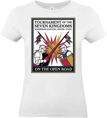 Retro Knight Duel Graphic - Standard T-Shirt (Women)