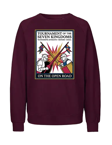Retro Knight Duel Graphic - Fairtrade Sweatshirt