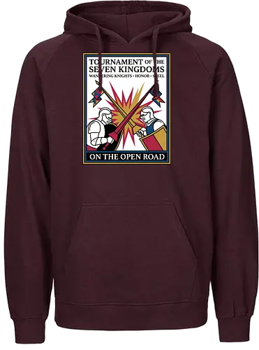 Retro Knight Duel Graphic - Fairtrade Hoodie