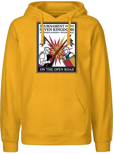 Retro Knight Duel Graphic - Fairtrade Hoodie