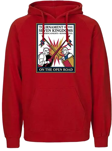 Retro Knight Duel Graphic - Fairtrade Hoodie
