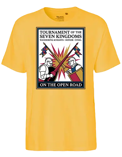 Retro Knight Duel Graphic - Fairtrade T-Shirt
