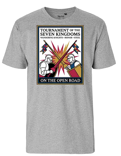Retro Knight Duel Graphic - Fairtrade T-Shirt