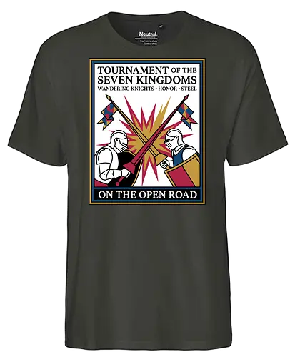 Retro Knight Duel Graphic - Fairtrade T-Shirt