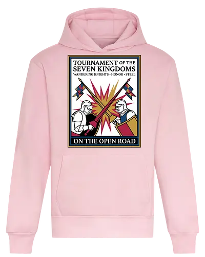 Retro Knight Duel Graphic - Heavyweight Hoodie