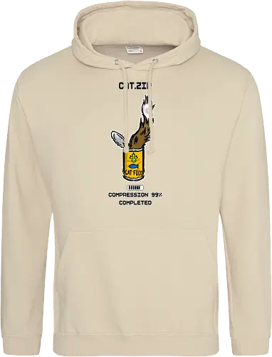 Lustige Geek-Katze für Food- und Computer-Nerds