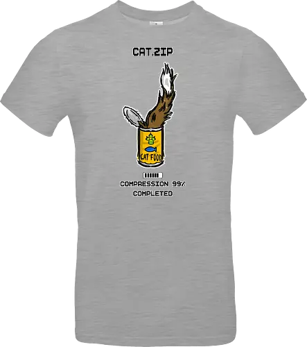 Lustige Geek-Katze für Food- und Computer-Nerds