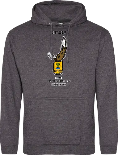 Lustige Geek-Katze für Food- und Computer-Nerds