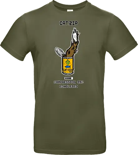 Lustige Geek-Katze für Food- und Computer-Nerds