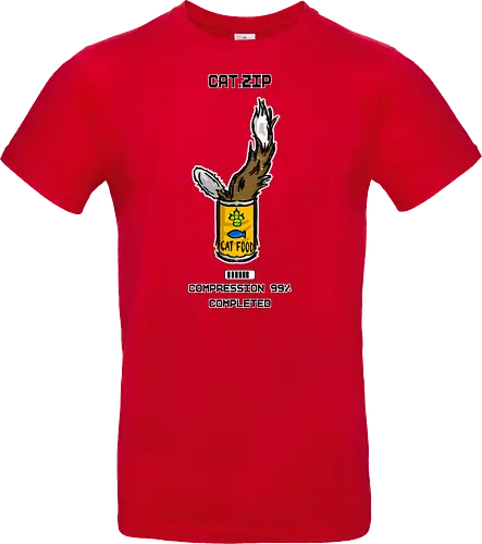 Lustige Geek-Katze für Food- und Computer-Nerds