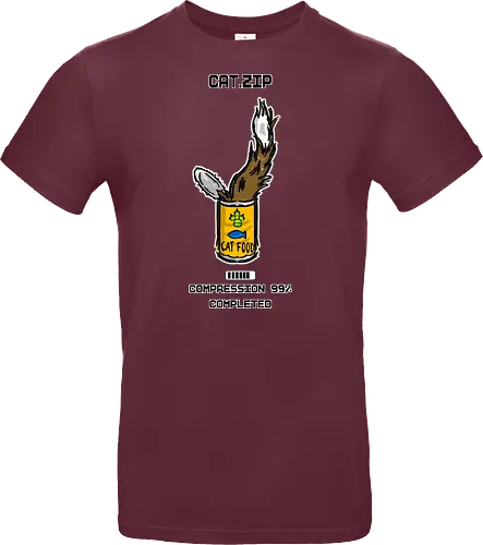 Lustige Geek-Katze für Food- und Computer-Nerds