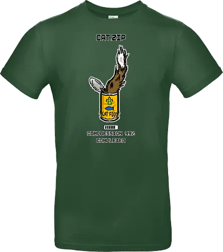 Lustige Geek-Katze für Food- und Computer-Nerds