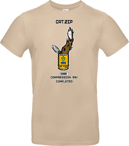 Lustige Geek-Katze für Food- und Computer-Nerds