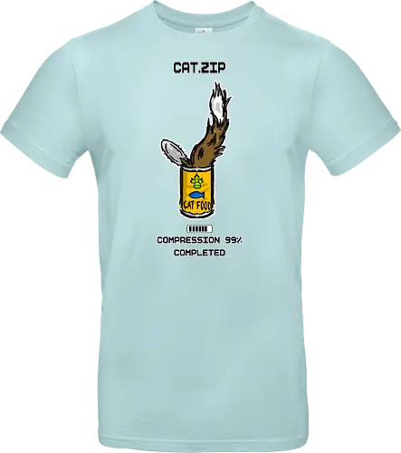 Lustige Geek-Katze für Food- und Computer-Nerds