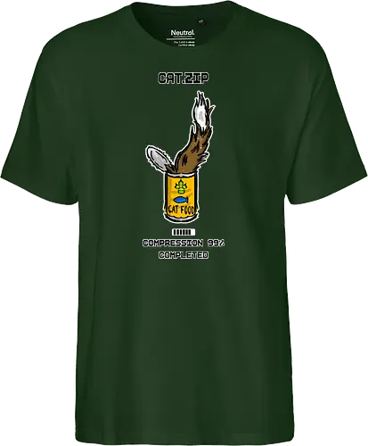 Lustige Geek-Katze für Food- und Computer-Nerds