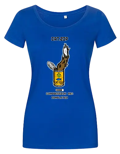 Lustige Geek-Katze für Food- und Computer-Nerds