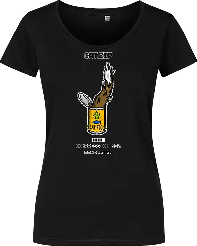 Lustige Geek-Katze für Food- und Computer-Nerds