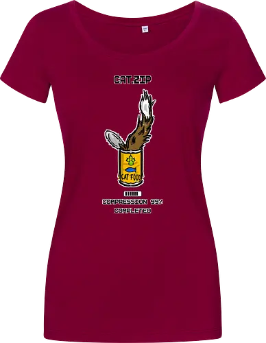 Lustige Geek-Katze für Food- und Computer-Nerds