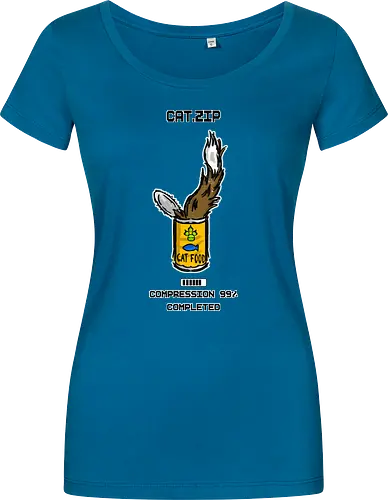 Lustige Geek-Katze für Food- und Computer-Nerds