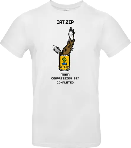 Lustige Geek-Katze für Food- und Computer-Nerds