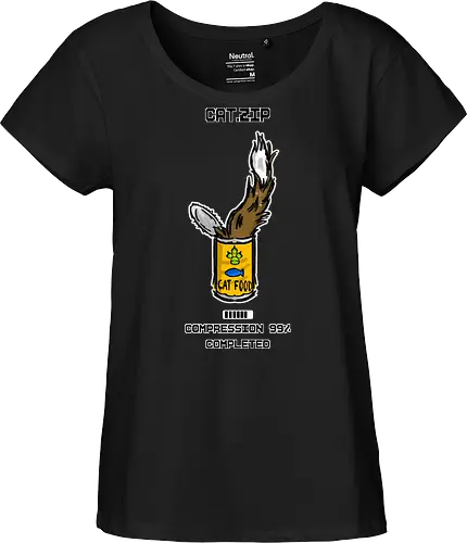 Lustige Geek-Katze für Food- und Computer-Nerds