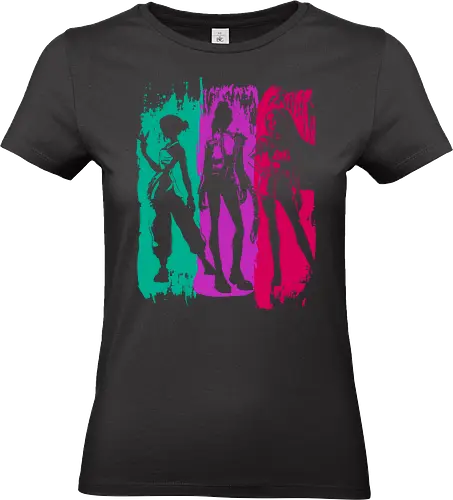 Demon hunter brushstrokes - anime, manga, japan, japanese art, demon hunters, k pop demon hunters, derpy, saja boys - Standard T-Shirt (Women)
