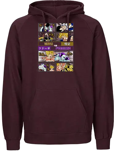 Goku vs Freezer - dragon ball z, goku, frieza, goku vs frieza, anime battle, legendary fight, shonen anime, manga anime, japanese anime, anime art - Fairtrade Hoodie
