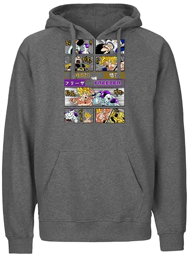 Goku vs Freezer - dragon ball z, goku, frieza, goku vs frieza, anime battle, legendary fight, shonen anime, manga anime, japanese anime, anime art - Fairtrade Hoodie