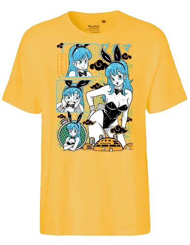 Bulma - Dragon, bulma, bulma briefs, anime girl, classic anime, manga anime, japanese anime, anime art, otaku style - Fairtrade T-Shirt