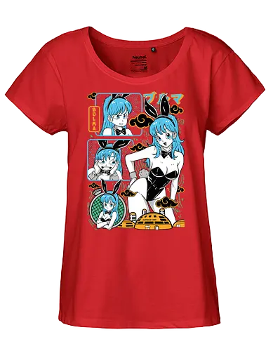 Bulma - Dragon, bulma, bulma briefs, anime girl, classic anime, manga anime, japanese anime, anime art, otaku style - Fairtrade Girl Shirt