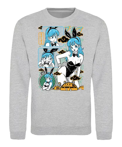 Bulma - Dragon, bulma, bulma briefs, anime girl, classic anime, manga anime, japanese anime, anime art, otaku style - Sweatshirt