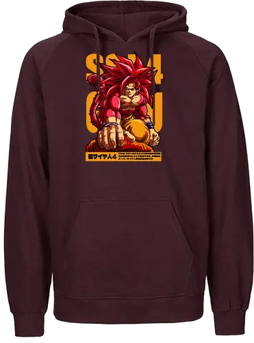 Goku ssj4 - dragon ball gt, goku ssj4, super saiyan 4, anime character, shonen anime, manga anime, japanese anime, anime art, otaku style - Fairtrade Hoodie