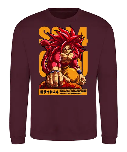 Goku ssj4 - dragon ball gt, goku ssj4, super saiyan 4, anime character, shonen anime, manga anime, japanese anime, anime art, otaku style - Sweatshirt