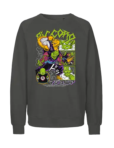 Piccoro - dragon ball z, piccolo, namekian warrior, anime character, shonen anime, manga anime, japanese anime, anime art, otaku style - Fairtrade Sweatshirt