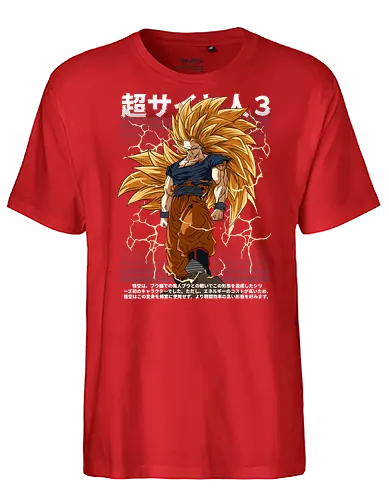 Son Goku ssj3 - dragon ball z, goku ssj3, super saiyan 3, anime character, shonen anime, manga anime, japanese anime, anime art, otaku style - Fairtrade T-Shirt