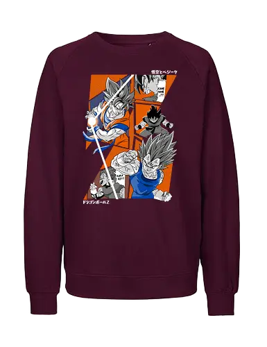 Goku vs Vegeta - dragon ball z, goku vs vegeta, anime battle, saiyan rivalry, shonen anime, manga anime, japanese anime, anime art, otaku style - Fairtrade Sweatshirt