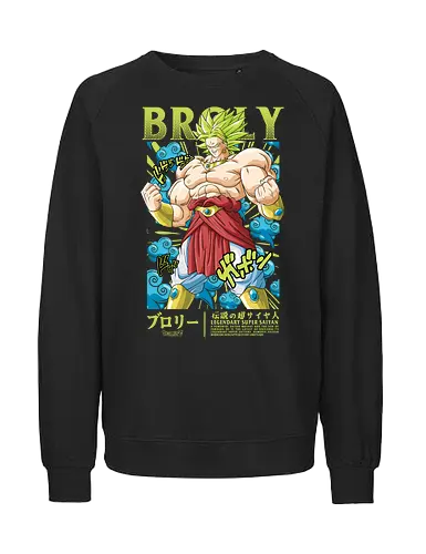 Broly Legendary Ssj - dragon ball z, broly, legendary super saiyan, broly ssj, anime villain, shonen anime, manga anime, japanese anime, anime art, otaku style - Fairtrade Sweatshirt