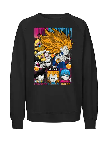 Vegeta Ssj3 Daima - dragon ball daima, vegeta ssj3, vegeta super saiyan 3, super saiyan 3, anime character, saiyan warrior, shonen anime, manga anime, japanese anime, anime art - Fairtrade Sweatshirt