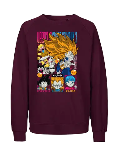 Vegeta Ssj3 Daima - dragon ball daima, vegeta ssj3, vegeta super saiyan 3, super saiyan 3, anime character, saiyan warrior, shonen anime, manga anime, japanese anime, anime art - Fairtrade Sweatshirt