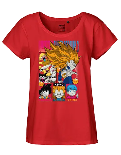 Vegeta Ssj3 Daima - dragon ball daima, vegeta ssj3, vegeta super saiyan 3, super saiyan 3, anime character, saiyan warrior, shonen anime, manga anime, japanese anime, anime art - Fairtrade Girl Shirt