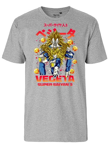 Vegeta Ssj3 - dragon ball z, vegeta ssj3, vegeta super saiyan 3, super saiyan 3, anime character, saiyan warrior, shonen anime, manga anime, japanese anime, anime art - Fairtrade T-Shirt