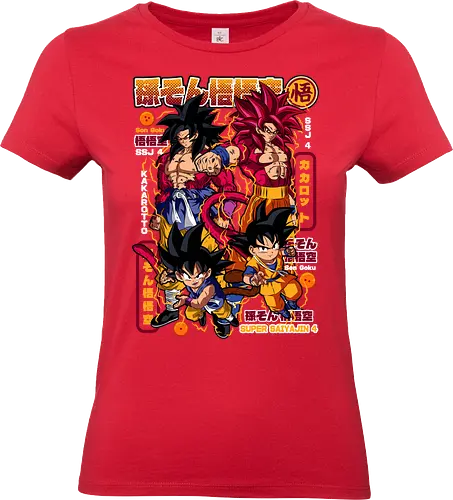 Son Goku Super Saiyajin 4 - dragon ball daima, goku ssj4, super saiyan 4, daima goku, anime character, saiyan warrior, shonen anime, manga anime, japanese anime, anime art - Standard T-Shirt (Women)