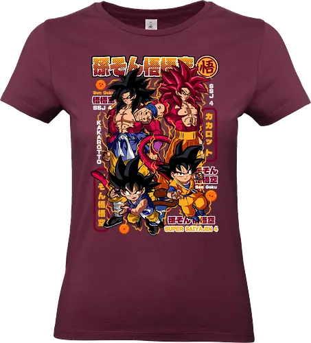 Son Goku Super Saiyajin 4 - dragon ball daima, goku ssj4, super saiyan 4, daima goku, anime character, saiyan warrior, shonen anime, manga anime, japanese anime, anime art - Standard T-Shirt (Women)
