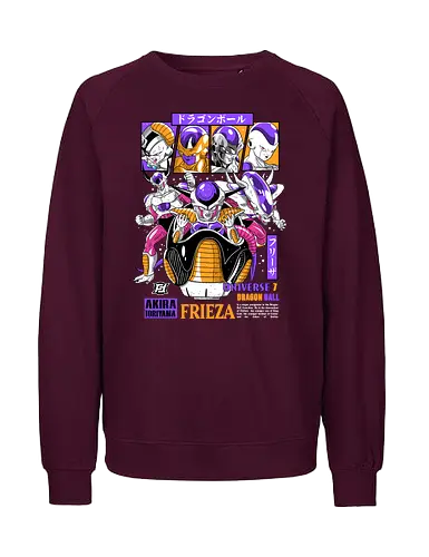 Frieza - dragon ball z, frieza, galactic emperor, anime villain, shonen anime, manga anime, japanese anime, anime art, otaku style - Fairtrade Sweatshirt