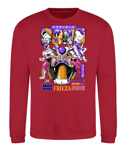 Frieza - dragon ball z, frieza, galactic emperor, anime villain, shonen anime, manga anime, japanese anime, anime art, otaku style - Sweatshirt