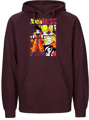 Goku Dragon Z - dragon ball z, goku, son goku, anime hero, saiyan warrior, shonen anime, manga anime, japanese anime, anime art - Fairtrade Hoodie