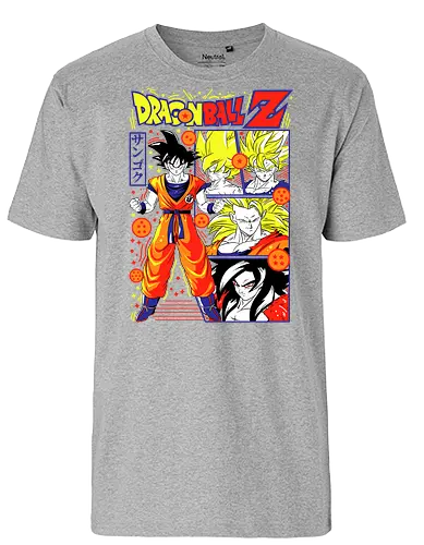Goku Dragon Z - dragon ball z, goku, son goku, anime hero, saiyan warrior, shonen anime, manga anime, japanese anime, anime art - Fairtrade T-Shirt